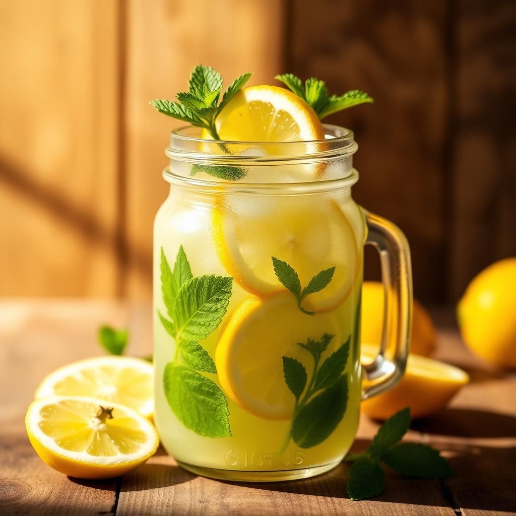 Limonadă cu mentă & castravete